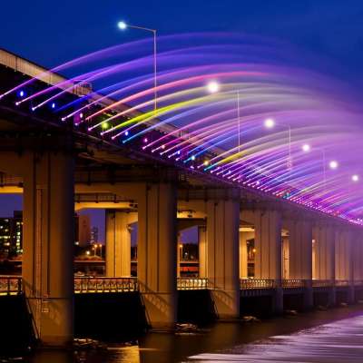 Custom Made Outdoor Bridge Music Water Fountain