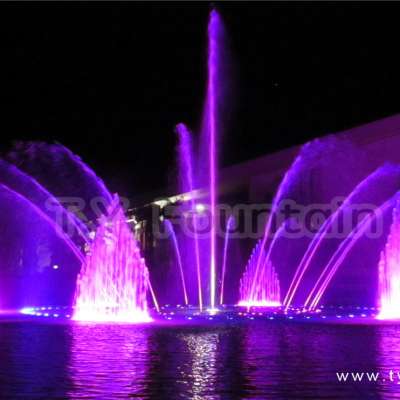 Round Musical Water Fountain Show Design