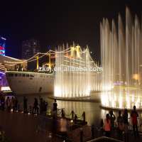 Shenzhen landscape Large laser led music dancing fountain water screen