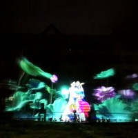 Wedding 3d projection water screen movie laser show